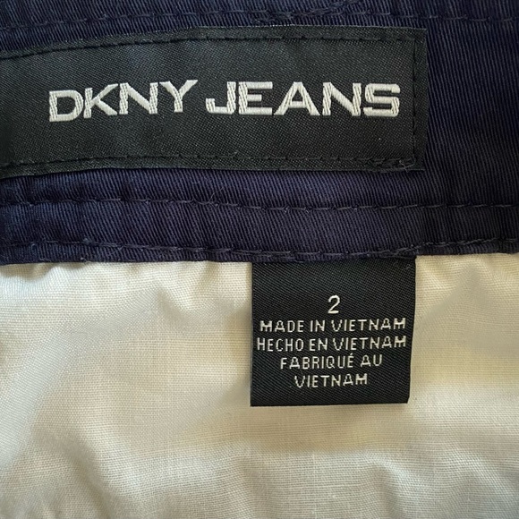 🌹 3 for$25 DKNY Navy Blue Ankle Cuffed Pants Size 2 - Picture 3 of 3